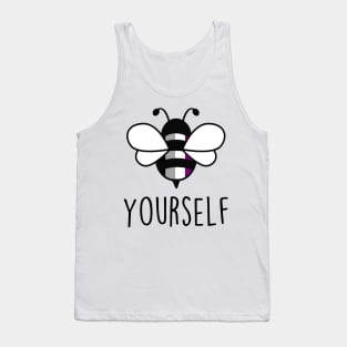 Cute Bee YourSelf Asexual Bee Gay Pride LGBT Rainbow Gift Tank Top